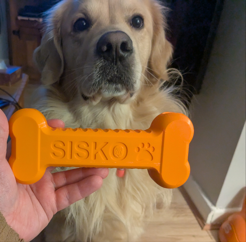 Custom Slow Feeder Dog bone